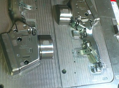 handheld power tool two shot mold