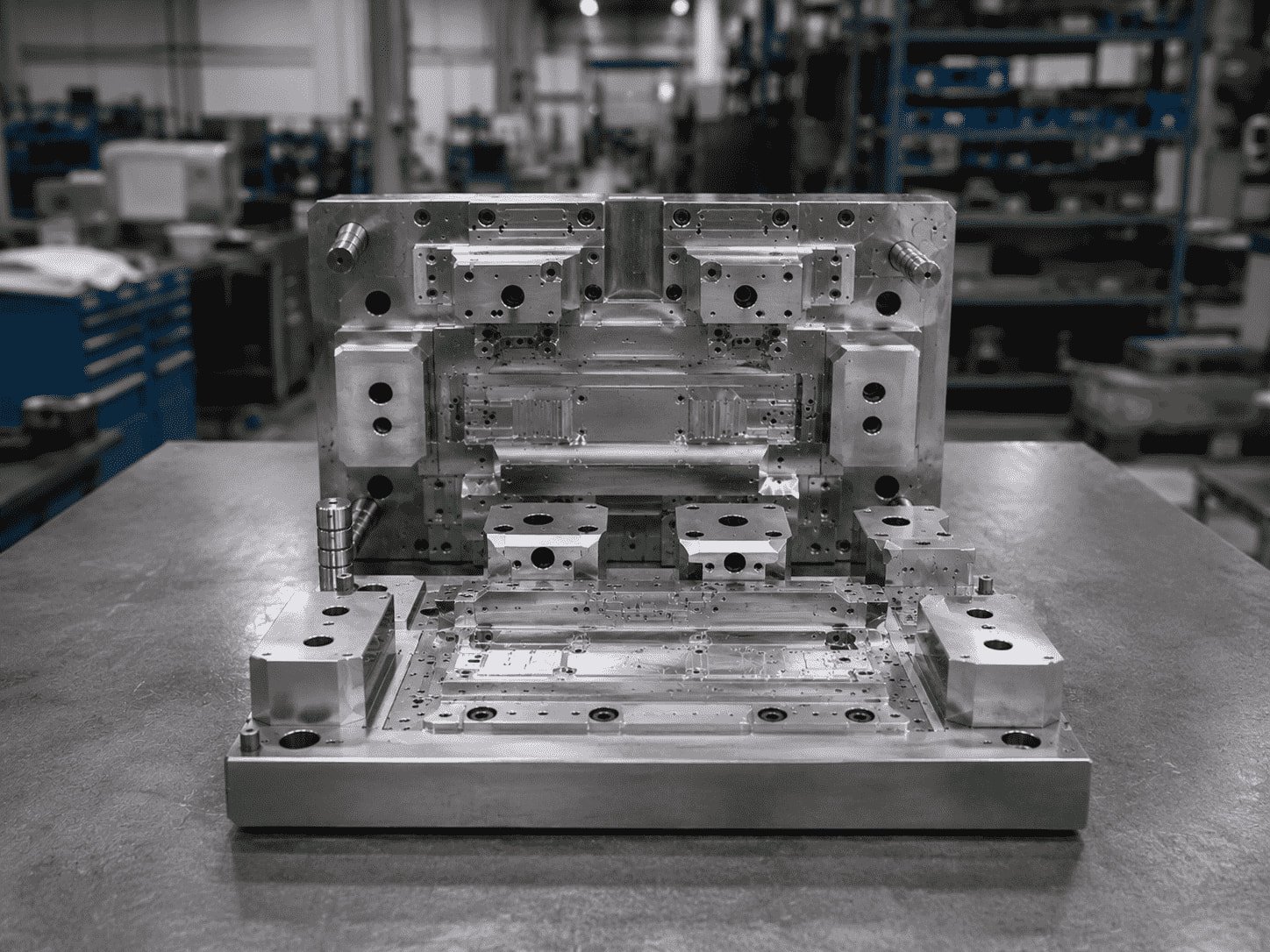 High precision injection mold components