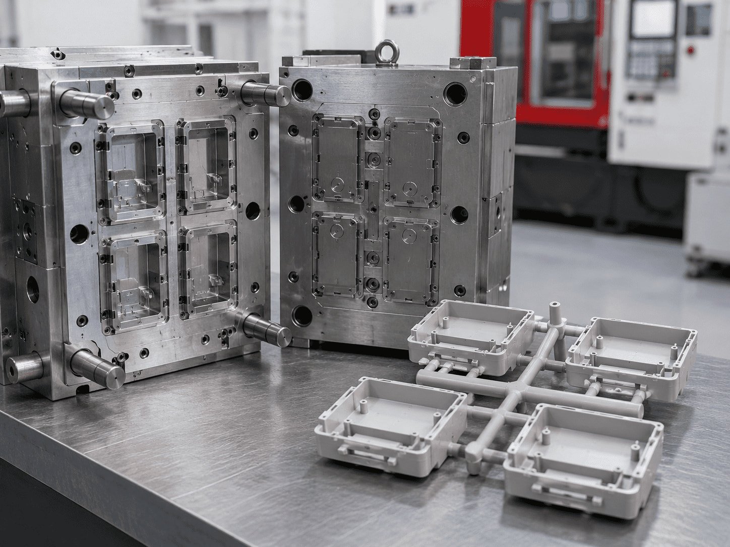 Cold runner mold structure diagram and tooling