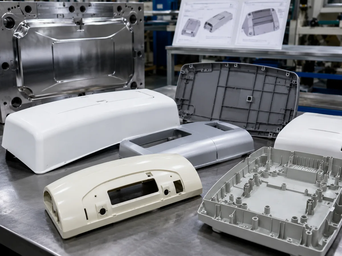 External Gas Assist Molding