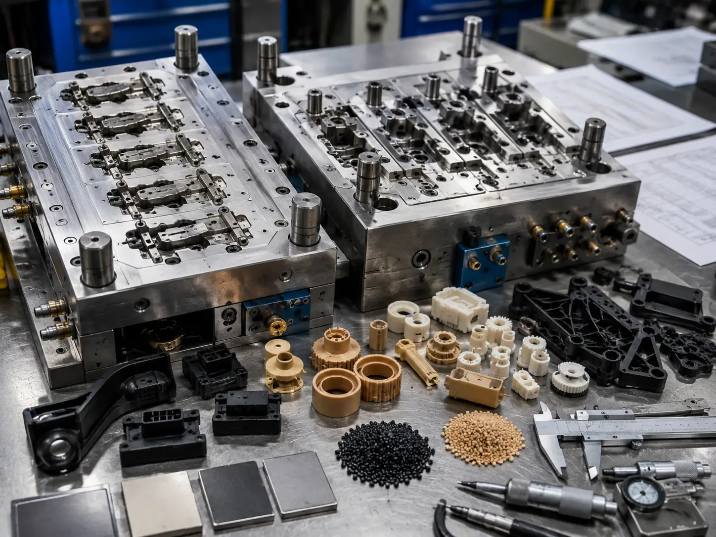 Precision mold steel blocks and inserts