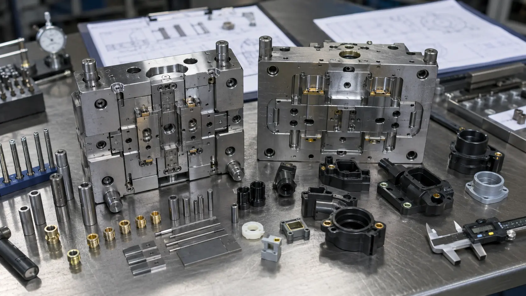 Insert positioning in injection mold