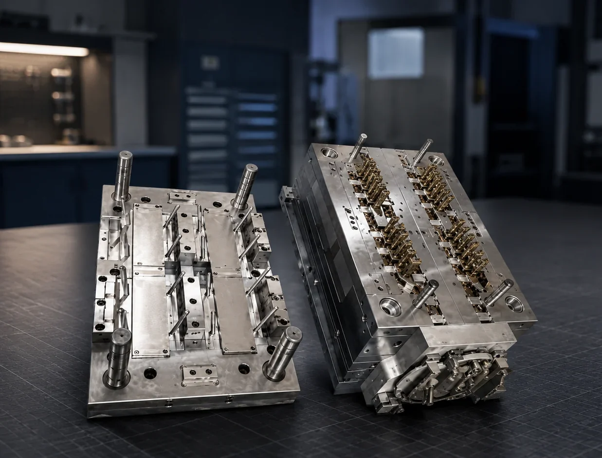 B2B manufacturing comparison single-cavity vs 8-cavity output