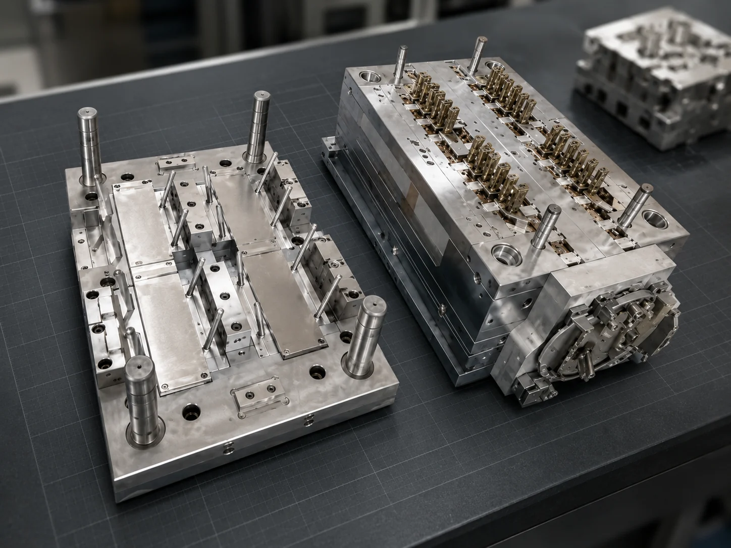 Technical product specification layout for multi-cavity injection mold