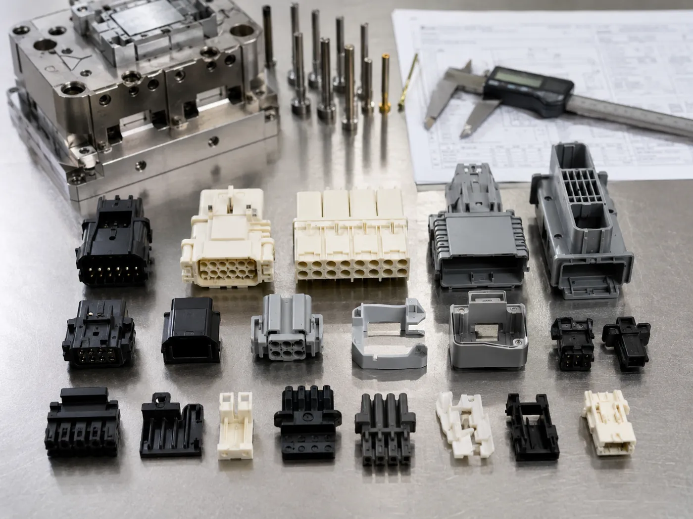 Connectors insert molding