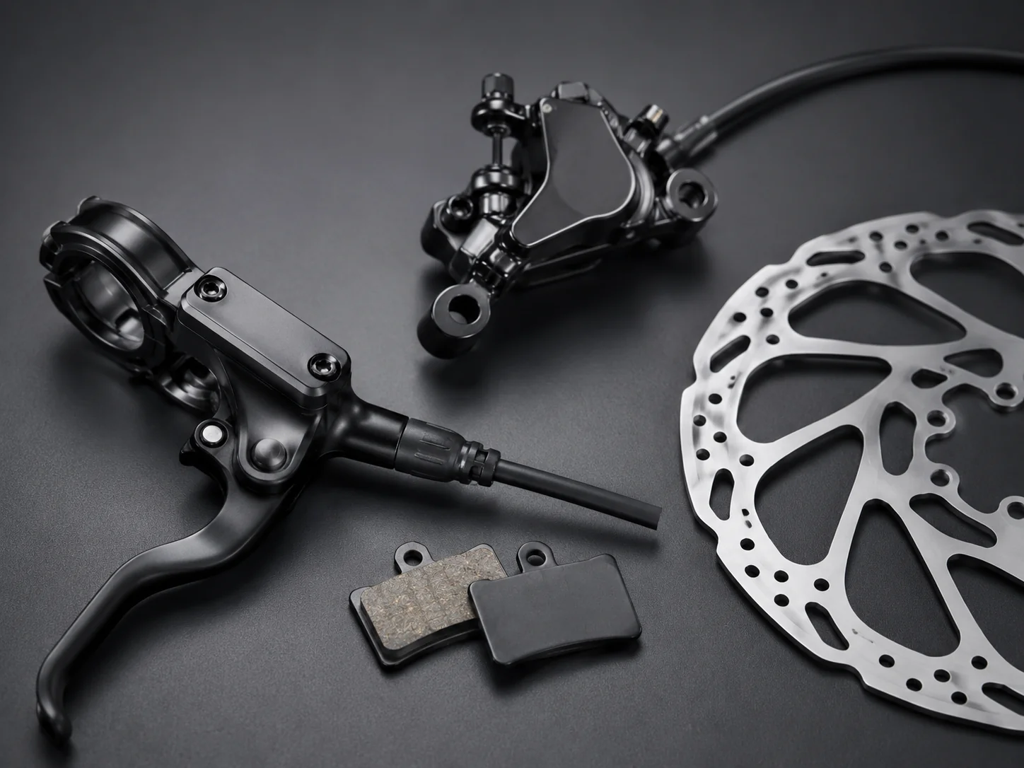Hydraulic disc brakes for bicycles