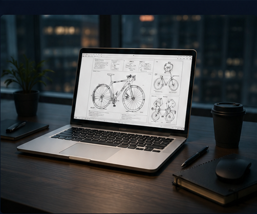 E-bike drivetrain and brake components