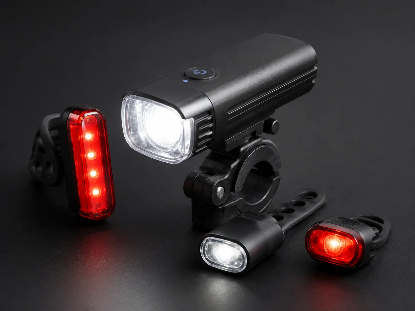 Rechargeable bicycle headlights