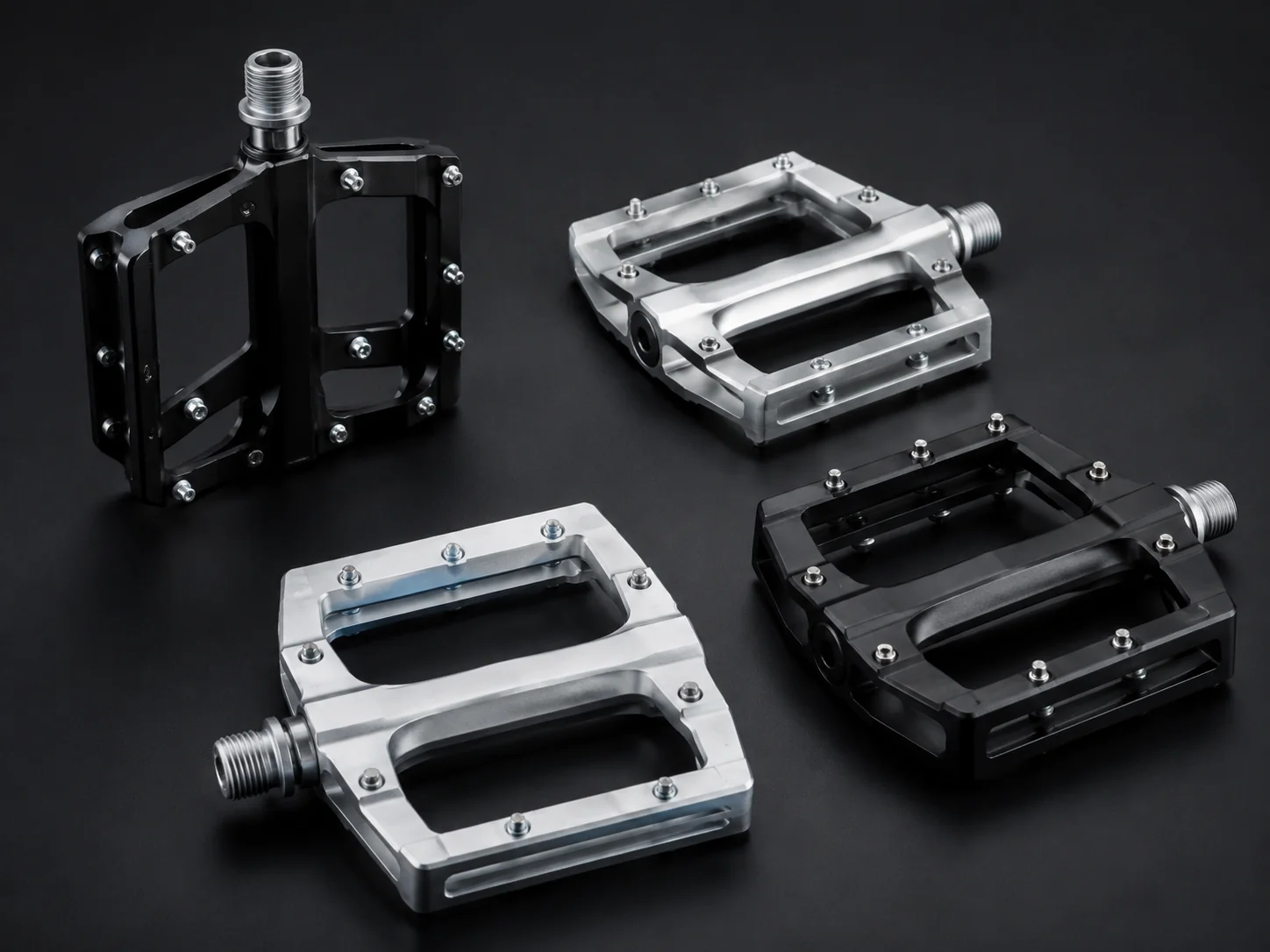 Aluminum bicycle pedals