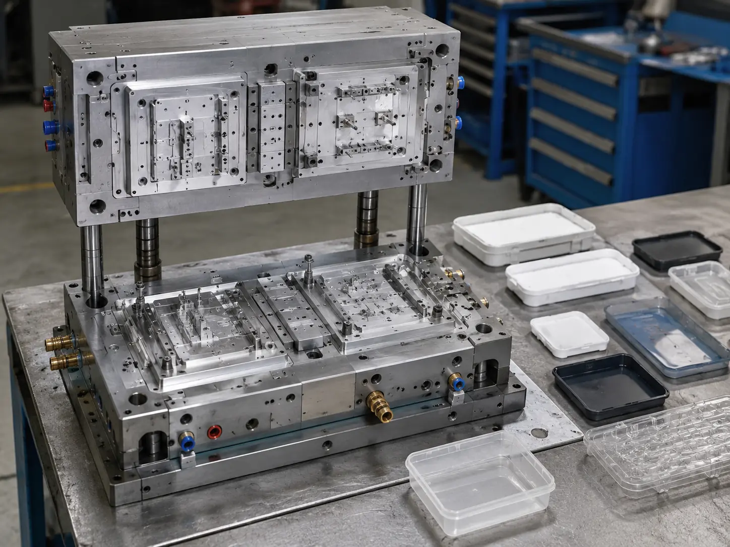 2-Level Stack Mold for shallow plastic parts