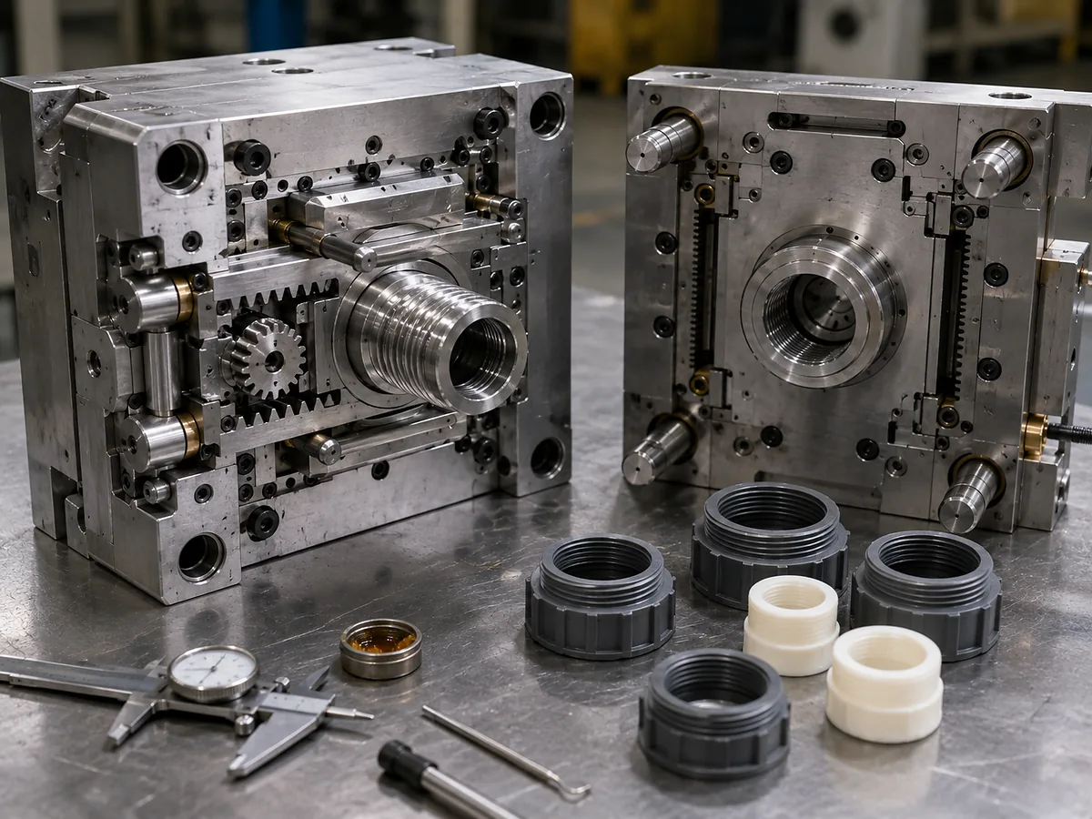 Rack & Pinion Unscrewing Mold